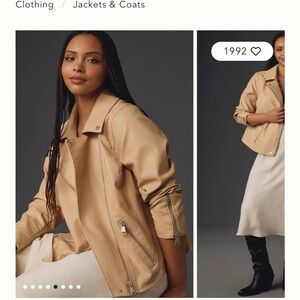 Blank NYC faux leather moto jacket